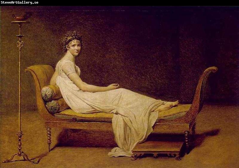 Jacques-Louis  David Portrait of Madame Recamier